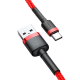 Кабель Baseus Cafule Cable USB for Type-C 3A 1M Red (CATKLF-B09)