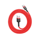 Кабель Baseus Cafule Cable USB for Type-C 3A 1M Red (CATKLF-B09)
