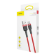 Кабель Baseus Cafule Cable USB for Type-C 3A 1M Red (CATKLF-B09)