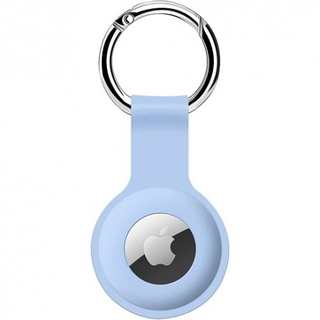 Чехол NN AirTag Silicone Key Ring Light Blue