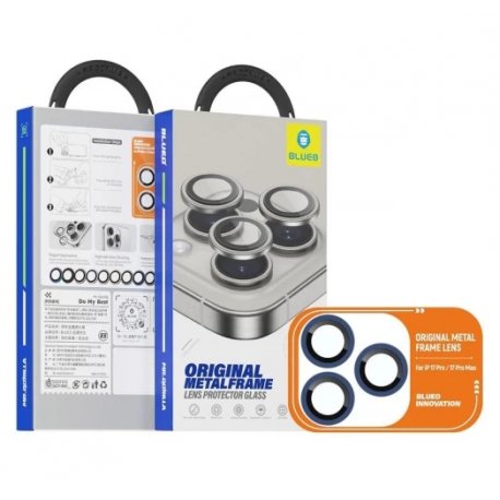 Захисне скло для камери Blueo NPB27 Original Metal Frame Lens для iPhone 17 Pro/17 Pro Max Blue