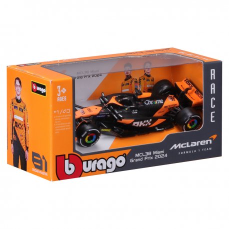 Автомодель McLaren F1 MCL38 2024 1:43 (18-38214)