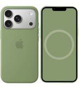 Чехол AAA Silicone case для iPhone 17 Pro с Magsafe and Animation Light Moss