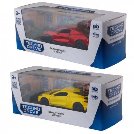 Автомодель TechnoDrive Chevrolet Corvette C8 Z06 2024 (Random) (250310)