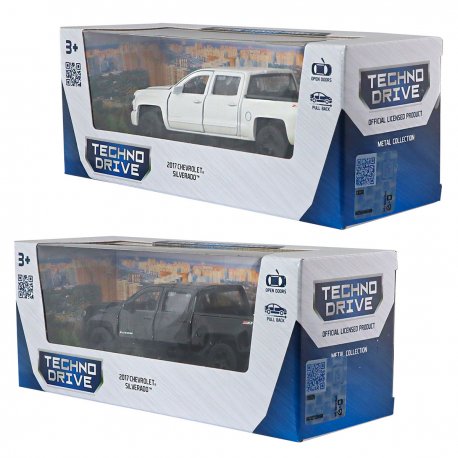 Автомодель TechnoDrive Chevrolet Silverado 2017 (Random) (250381W)