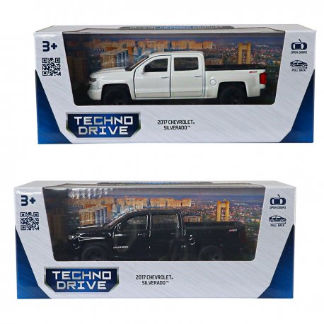 Автомодель TechnoDrive Chevrolet Silverado 2017 (Random) (250381W)