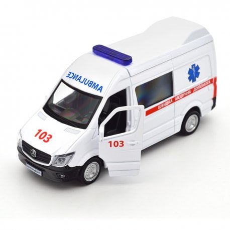 Автомодель TechnoDrive Mercedes Benz Sprinter Скорая помощь (250344U)