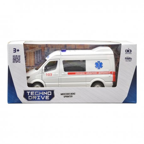 Автомодель TechnoDrive Mercedes Benz Sprinter Скорая помощь (250344U)