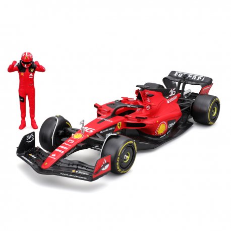 Автомодель с фигуркой Bburago Ferrari SF-23 (18-26809)