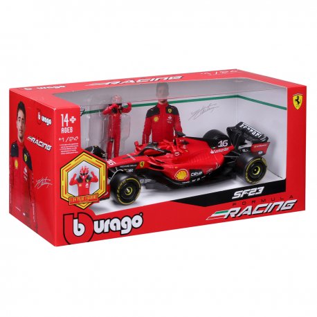 Автомодель с фигуркой Bburago Ferrari SF-23 (18-26809)