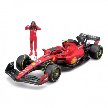 Автомодель с фигуркой Bburago Ferrari SF-23 (18-26809)