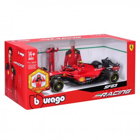 Автомодель с фигуркой Bburago Ferrari SF-23 (18-26809)