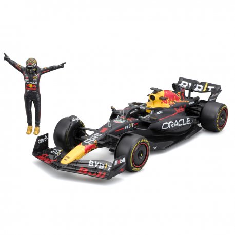 Автомодель с фигуркой Bburago Red Bull Racing RB19 (Random) (18-28036)
