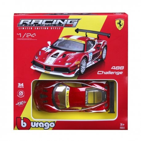 Автомодель Bburago Ferrari 488 Challenge 1:24 Red (18-26586)