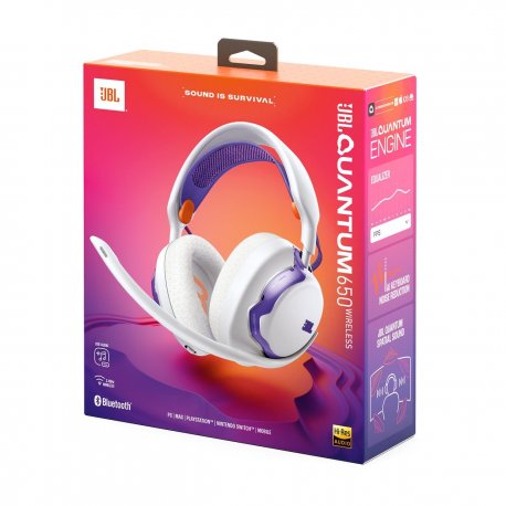 Бездротові навушники JBL Quantum 650 White (JBLQTUM650WHT)