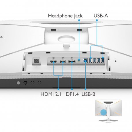 Монитор BenQ 27" EX2710U White (9H.LKTLA.TBE)