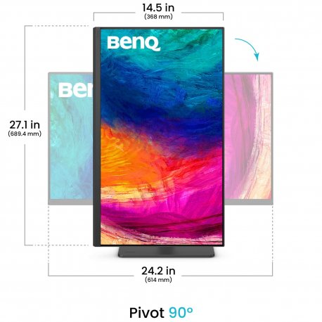 Монітор BenQ 27" PD2706QN (9H.LNDLA.TBE)