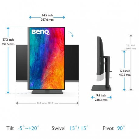 Монитор BenQ 27" PD2706U (9H.LLJLB.QEE)