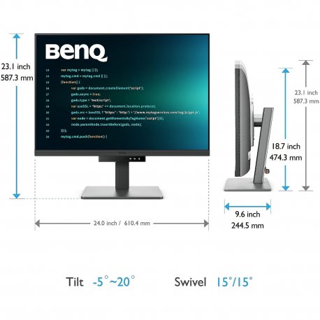 Монітор BenQ 27" RD280U (9H.LM1LJ.TBE)