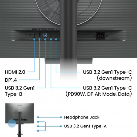Монитор BenQ 28.2" RD280UA (9H.LM2LJ.TBE)