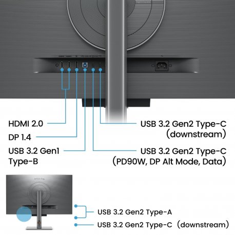 Монітор BenQ 31.5" RD320U (9H.LMSLA.TBE)