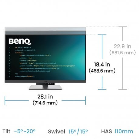 Монітор BenQ 31.5" RD320U (9H.LMSLA.TBE)