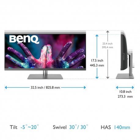 Монитор BenQ 27" PD2725U (9H.LJELA.TBE)