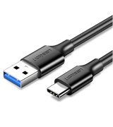 Кабель Ugreen US184 USB-A 3.0 - USB Type-C 1.5 m Black (8434)