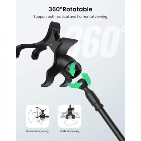 Тримач для телефона Ugreen LP113 Multifunction Phone Clip Stand Black (80906)