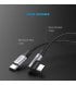 Кабель Ugreen US255 USB Type-C to USB Type-C (3m) Black/Gray (80714)