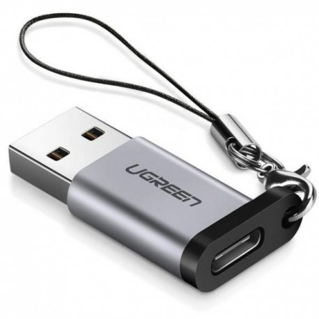 Адаптер Ugreen US276 USB-A 3.0 to USB-C 3.1 Gray (50533)
