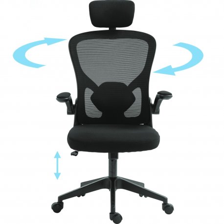 Ігрове крісло Sandberg ErgoFusion Black (640-97)