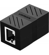 Коннектор Ugreen NW114 RJ-45 Ethernet Cable Extender Adapter Black (20390)