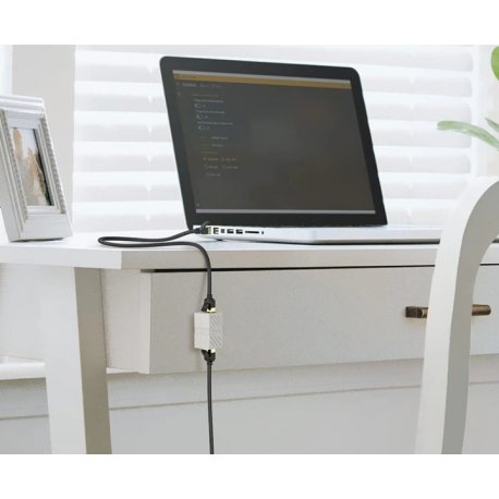 Коннектор Ugreen NW114 RJ-45 Ethernet Cable Extender Adapter White (20311)