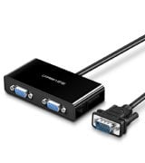 Адаптер Ugreen VGA to 2xVGA Splitter MicroUSB Port (1m) Black (20918)