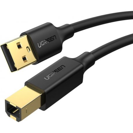 Кабель Ugreen US135 USB - USB Type B Print Cable (1.5m) Black (10350)