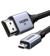 Кабель Ugreen HD164 Micro-HDMI to HDMI 2.1 (1m) Black (15516)