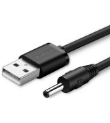 Кабель Ugreen US277 USB 2.0 to DC 3.5mm (1m) Black (10376)