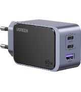 Сетевое зарядное устройство для устройства Ugreen X553 Nexode S USB-A+2xUSB-C 65W Space Gray (35042)