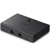 Спліттер Ugreen KVM switch 1x USB 2.0 - 2x USB Type B Black (30345)