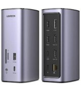 USB-хаб Ugreen CM555 12-in-1 Multifunction Docking Station Pro Gray (90325)