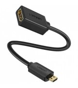 Адаптер Ugreen Micro-HDMI to HDMI Adapter Cable (22cm) Black (20134)
