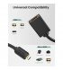 Адаптер Ugreen Micro-HDMI to HDMI Adapter Cable (22cm) Black (20134)