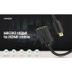 Адаптер Ugreen Micro-HDMI to HDMI Adapter Cable (22cm) Black (20134)