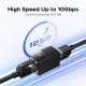 Конектор Ugreen NW326 RJ-45 10Gbps Shielded Network Connector Black (55359) Конектор Ugreen NW326 RJ-45 10Gbps Shielded Network Connector Black (55359)