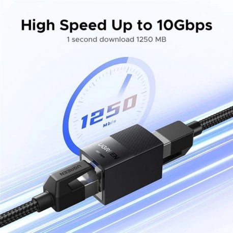 Конектор Ugreen NW326 RJ-45 10Gbps Shielded Network Connector Black (55359)