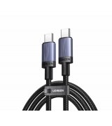 Кабель Ugreen L528 USB-C to USB-C PD 3.0 100W Fast Charging (0.5m) Space Gray (65831)
