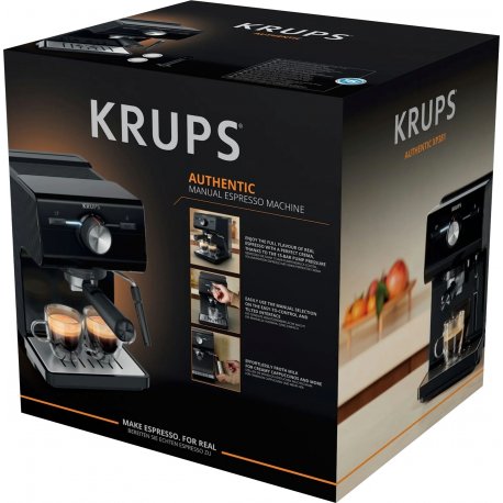 Кофеварка рожковая Krups Authentic C50 Black (XP381810)
