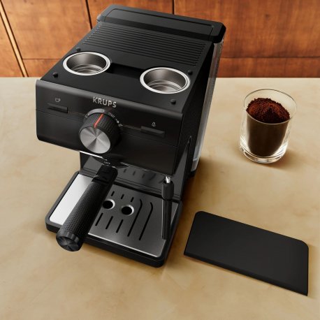 Кофеварка рожковая Krups Authentic C50 Black (XP381810)