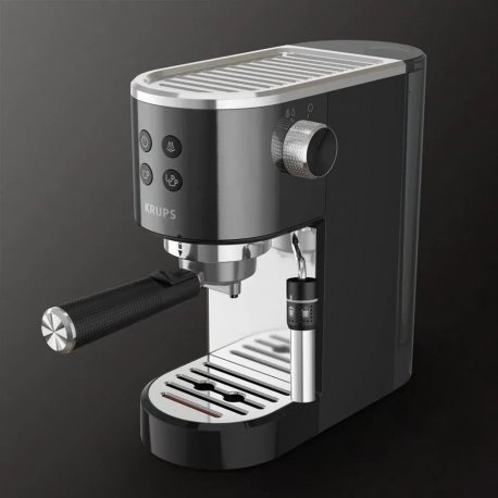 Кофеварка рожковая Krups Virtuoso+ Black (XP444G10)